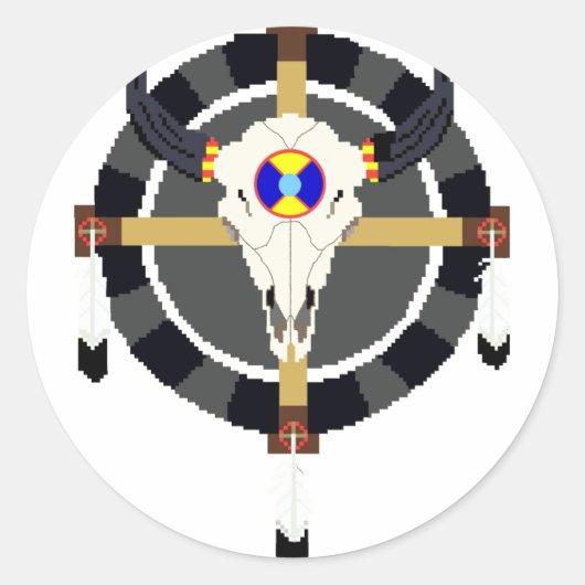 MEDICINEWIEL RONDE STICKER (Voorkant)