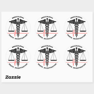 Medicolegal Death Investigation Ronde Sticker