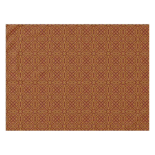 Medieval 13th Century Pattern Tafelkleed (Voorkant (Horizontaal))