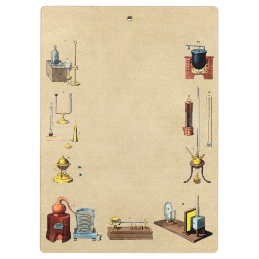 Medieval Alchemy Laboratory Science Tools Klembord (Achterkant)