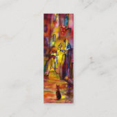 MEDIEVAL ALLEEN BIJ NACHT IN FLORENCE MINI VISITEKAARTJE (Achterkant)