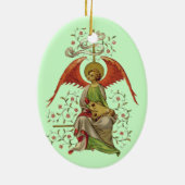 Medieval Angel Keramisch Ornament (Achterkant)