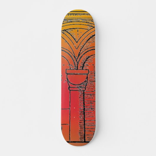 Medieval Architecture Skateboard (Voorkant)