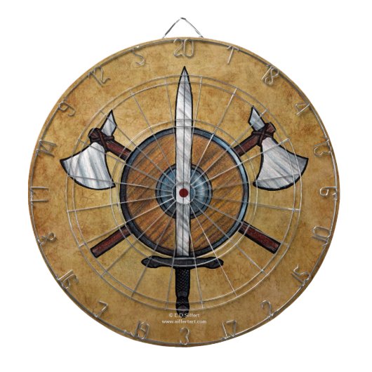 Medieval Arms Dartbord (Voorkant)