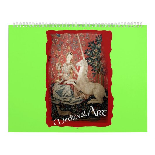 Medieval Art - Lady en Unicorn (door ACCI) Kalender (Hoes)