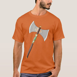 Medieval Ax RPG Patroon T-shirt