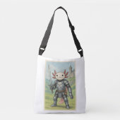 Medieval Axolotl Knight Crossbody Tas (Voorkant)
