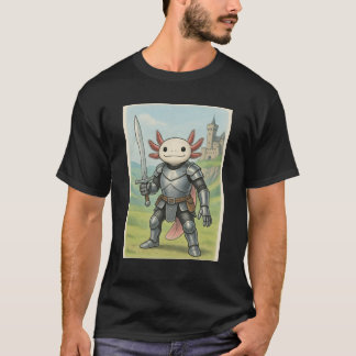 Medieval Axolotl Knight T-shirt