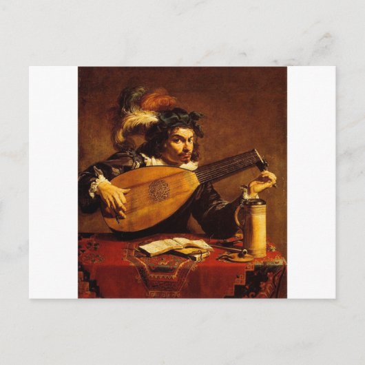 medieval-bard-4 briefkaart (Voorkant)