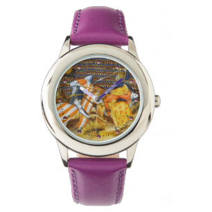 MEDIEVAL BATTLE, BESTRIJDENDE KNIGHTS HORSEBACK HORLOGE