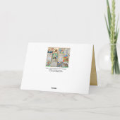 MEDIEVAL BESTIAIR MAKEN VAN MUZIEK Violinistisch l Feestdagen Kaart (Achterkant)