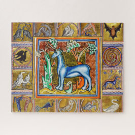 MEDIEVAL BESTIAIR,UNICORN,FANTASTISCHE DIEREN LEGPUZZEL