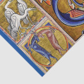 MEDIEVAL BESTIAIR, VOGELS OP DE LEVENSDUUR,DRAGONS TISSUEPAPIER (Detail)