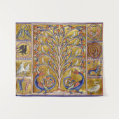 MEDIEVAL BESTIAIR, VOGELS OP DE LEVENSDUUR,DRAGONS WANDKLEED (Voorkant (horizontaal))