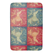 MEDIEVAL BESTIAIRE LEVENS, zoals beest in rood bla Badmat (Voorkant Verticaal)