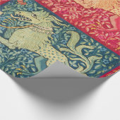 MEDIEVAL BESTIAIRE LEVENS, zoals beest in rood bla Cadeaupapier (Hoek)