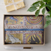 MEDIEVAL BESTIARY, ELEPHANT COMBATTING SNAKE DRAGO TISSUEPAPIER (Geschenk)