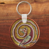 MEDIEVAL BESTIARY, SNAKE DRAGON CIRCLES SLEUTELHAN SLEUTELHANGER (Voorkant)