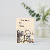 MEDIEVAL BESTIARY WAR, KNIGHTS, GIANT SNAILS Cream Visitekaartje (Staand voorkant)