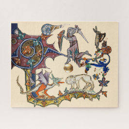 MEDIEVAL BESTIARY WAR Snail vs Knight ,Dragon.Lion Legpuzzel