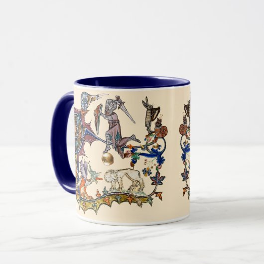 MEDIEVAL BESTIARY WAR Snail vs Knight ,Dragon.Lion Mok (Voorkant links)