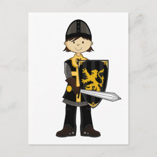 Medieval Black Knight Briefkaart