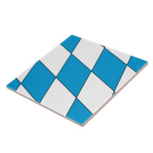 Medieval Blue White Bavaria Lozenges Pattern