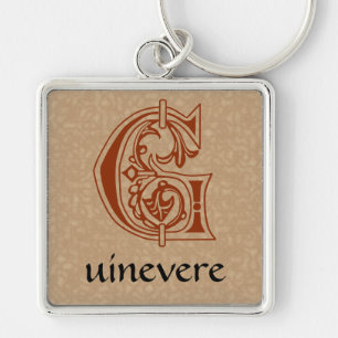 Medieval bodemkundig decoratief kapitaal G Sleutelhanger