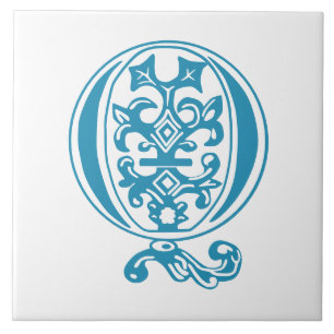 Medieval bodemkundig decoratief Q Tegeltje