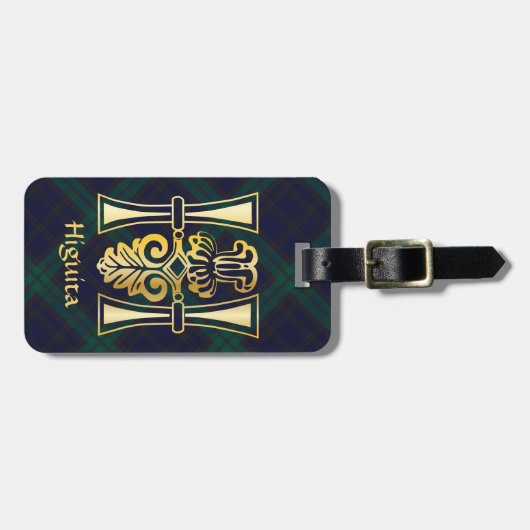 Medieval bodemkundig decoratief vermogen H Bagagelabel (Voorkant horizontaal)