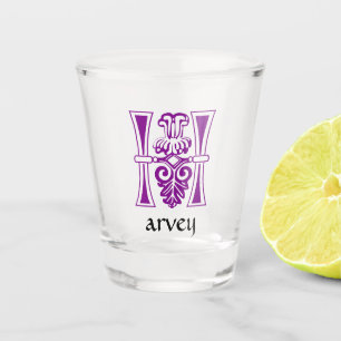 Medieval bodemkundig decoratief vermogen H Shot Glas