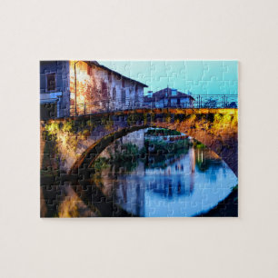 Medieval brug in Saint-Jean-Pied-de-Port Legpuzzel