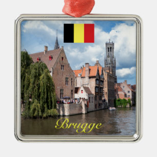 Medieval Brugge - Pro Foto Metalen Ornament
