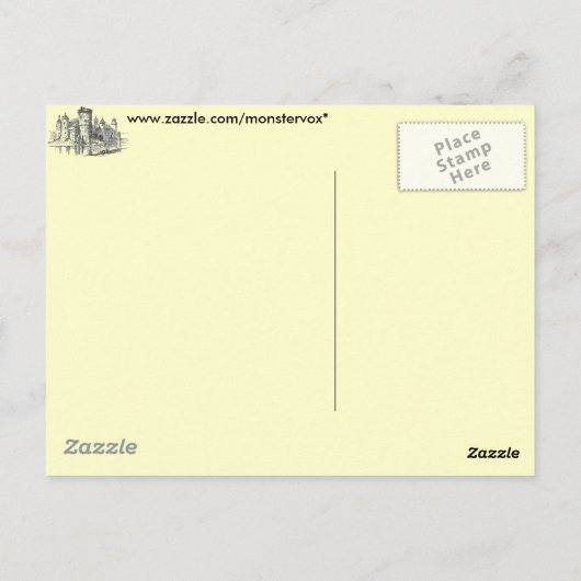 Medieval Castle Briefkaart (Achterkant)