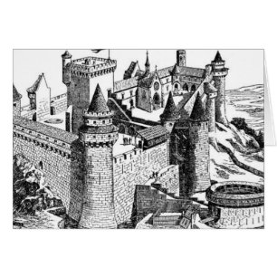 Medieval Castle Greeting/Note Kaart