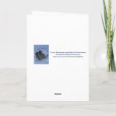 "Medieval Castle in Blue" Hartelijk dank Bedankkaart (Achterkant)