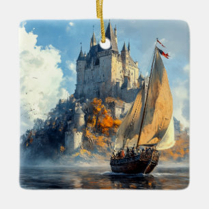 Medieval Castle Keramisch Ornament