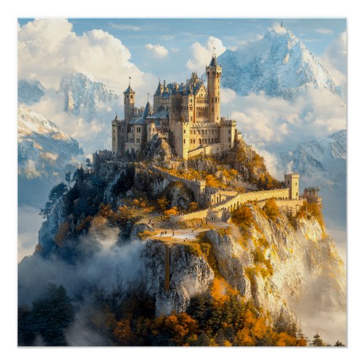 Medieval Castle Perfect Poster (Voorkant)