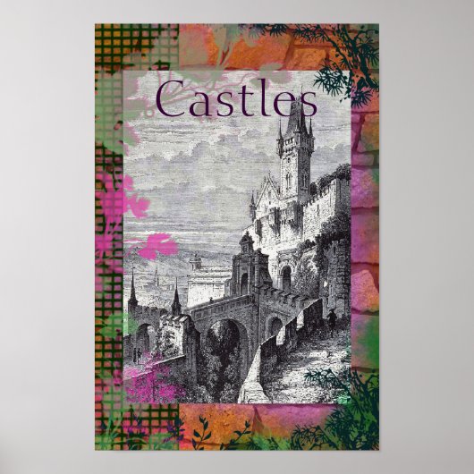  medieval Castle Poster (Voorkant)