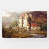 Medieval Castle River Run Spandoek (Horizontaal)
