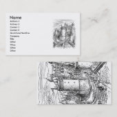 Medieval Castle Visitekaartje (Voorkant / Achterkant)