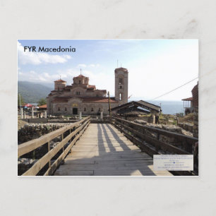Medieval Church St. Clement, Plaoshnik, Macedonië Briefkaart