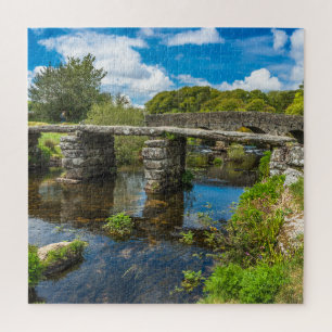 Medieval clapper bridge in Dartmoor Verenigd Konin Legpuzzel