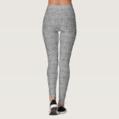 Medieval Cross Damask - Silver Grey / Grey Leggings (Achterkant)