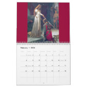 Medieval Dames Knight Aangepast Gedrukt Kalender (Feb 2026)