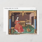 Medieval damesgaren briefkaart (Voorkant / Achterkant)