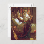 Medieval damesslaapkamer briefkaart (Voorkant / Achterkant)