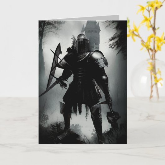 Medieval Dark Knight Kaart (Gele Bloem)