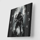 Medieval Dark Knight Vierkante Klok (Hoek)