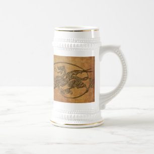 Medieval Dragon Antiek Art Designer Gift Bierpul